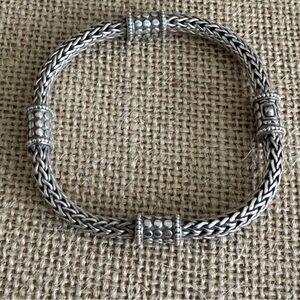 John Hardy Sterling Silver Station Bracelet